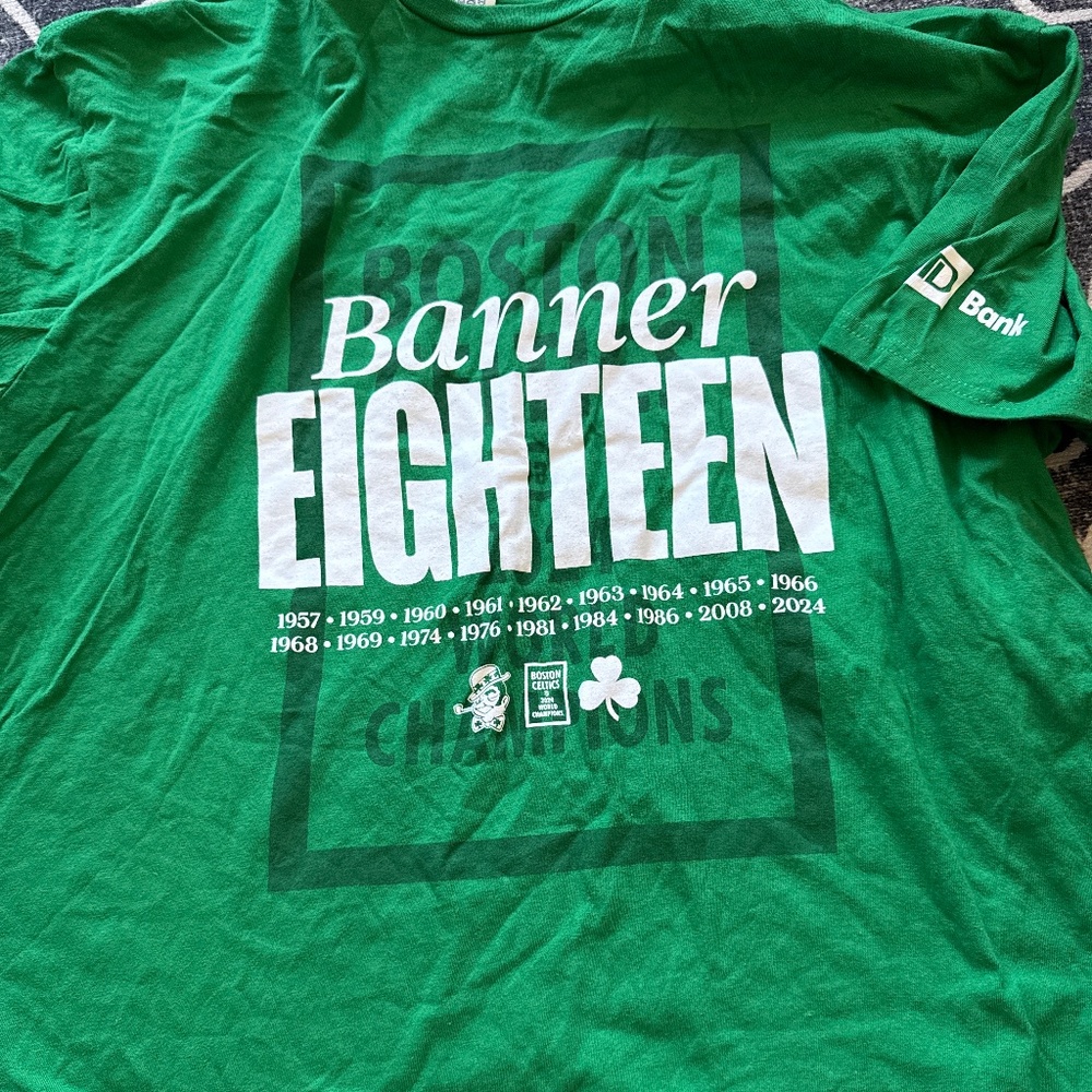 Boston Celtics Banner Night shirt XL